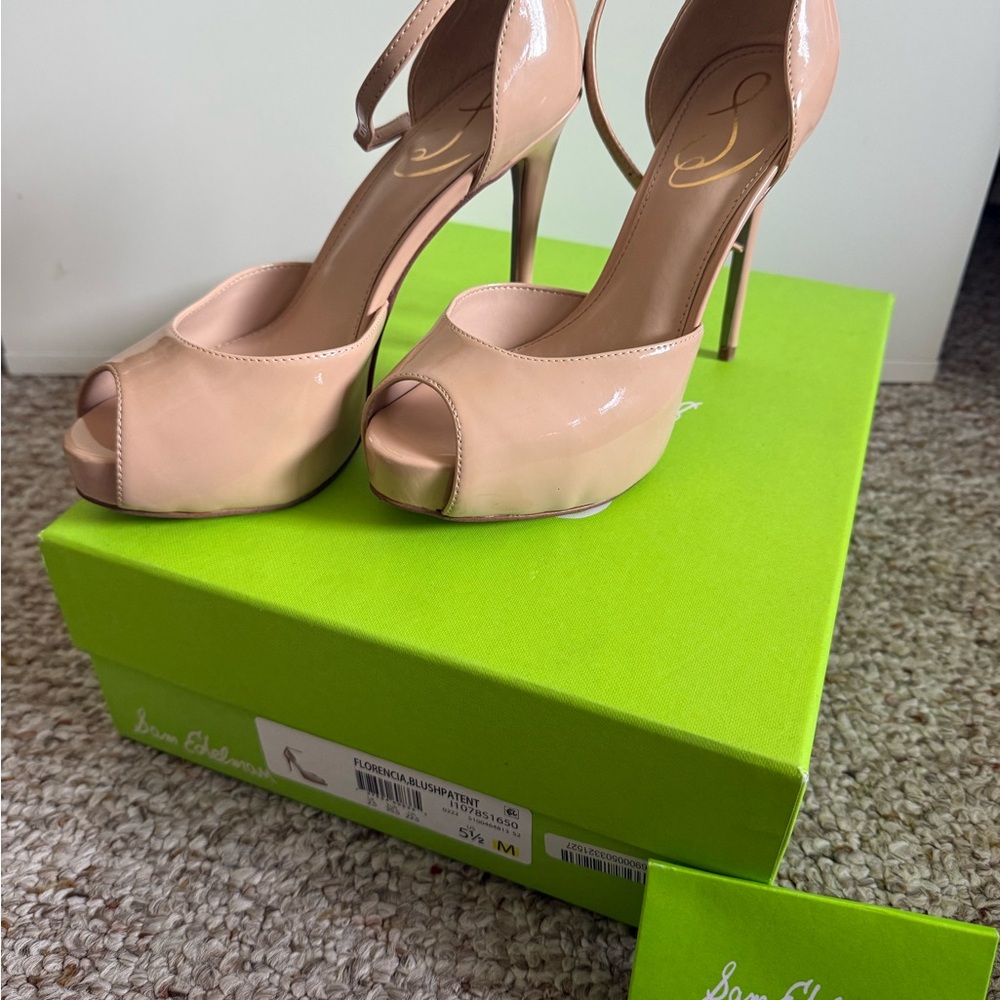 Sam Edelman Blush Peep Toe Heels